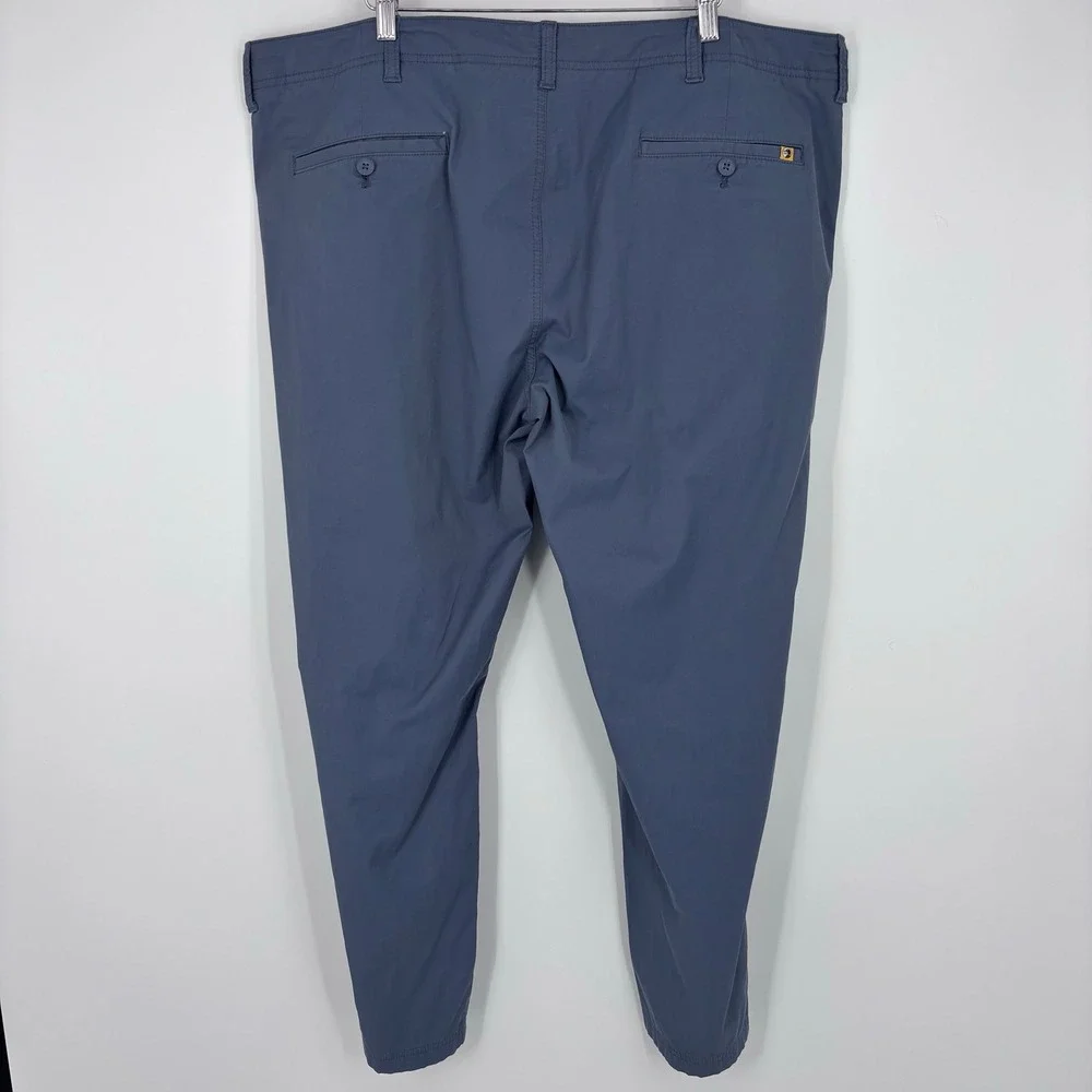 Duck Head Harbor Performance Chino Pants Mens 42x29 (Tag 42x30) Blue Stretch
